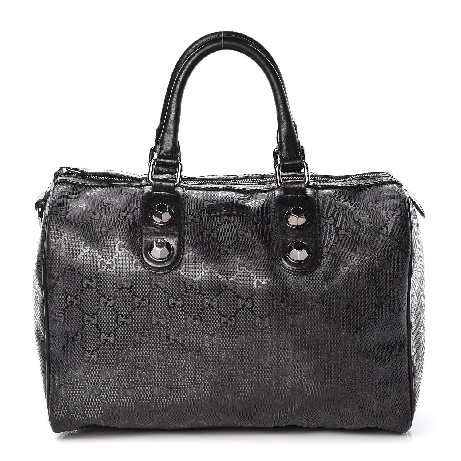 Gucci Imprime Monogram Medium Joy Stud Boston Black 1 of 10