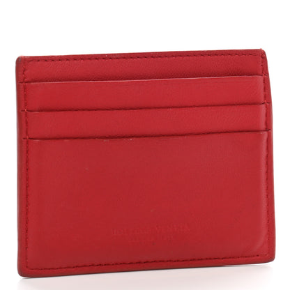 Bottega Veneta Nappa Maxi Intrecciato Card Holder Red 2 of 11