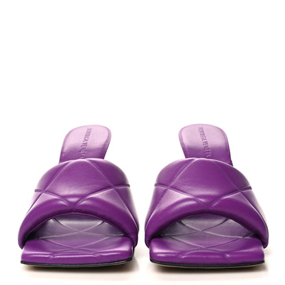 Bottega Veneta Nappa Quilted Rubber Lido Mule Sandals 37 Gumdrop 2 of 8