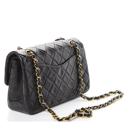 Chanel Lambskin Quilted Small Double Flap Black 2 of 8