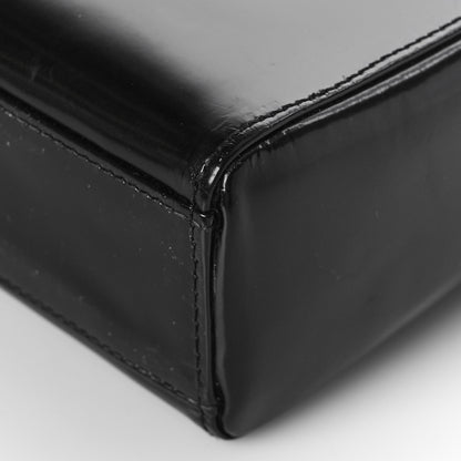 Christian Dior Glazed Calfskin Mini Lady Dior Black 9 of 10