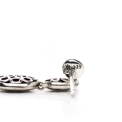 John Hardy Sterling Silver Dot Moon Phase Drop Earrings 4 of 5