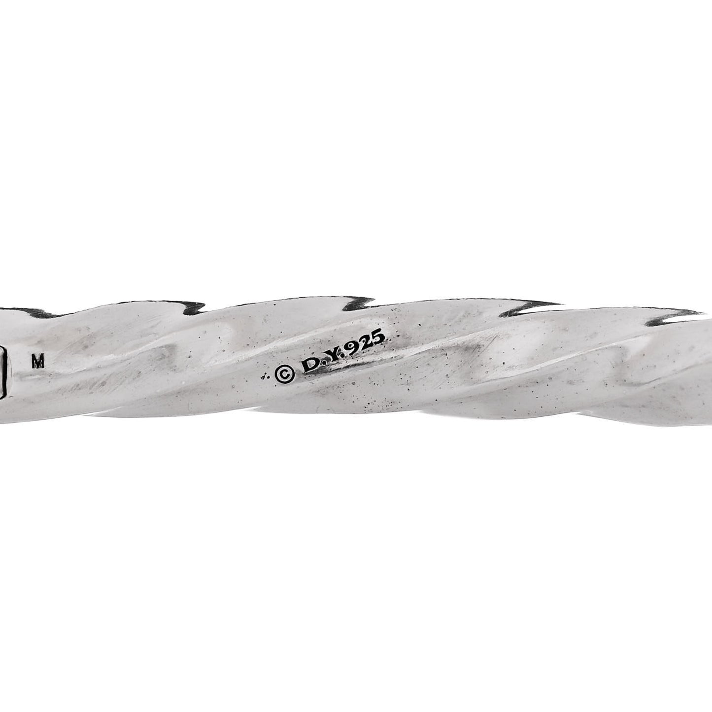 Sterling Silver Diamond Cable Edge Bracelet