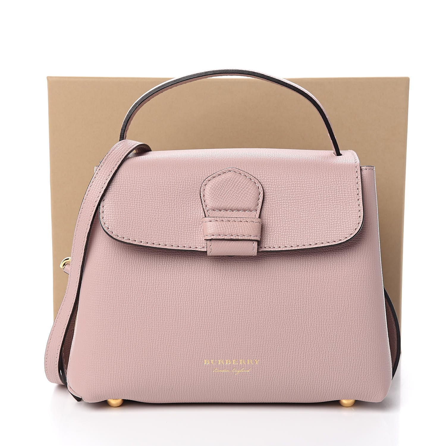 Burberry Derby Calfskin House Check Small Camberley Pale Orchid 11 of 11