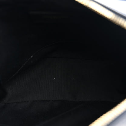 Saint Laurent Calfskin Matelasse Monogram Lou Camera Bag Navy 4 of 11