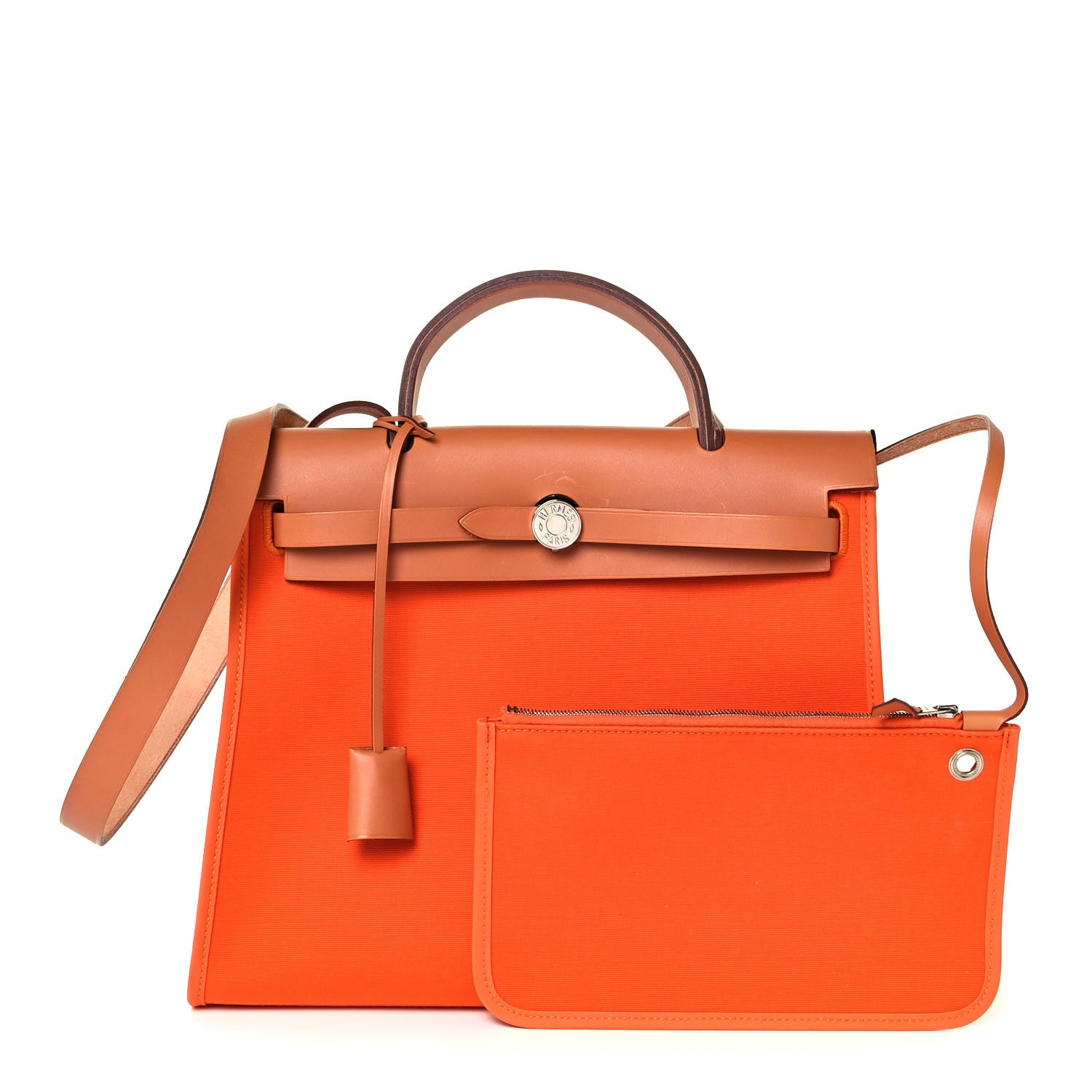 Hermes Toile Vache Hunter Herbag Zip 31 PM Orange 1 of 18