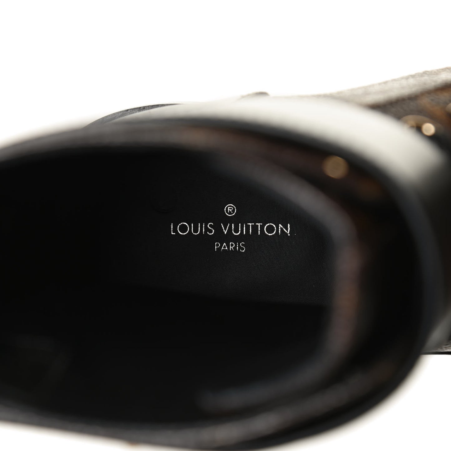 Calfskin Monogram Wonderland Flat Ranger Boots 37 Black