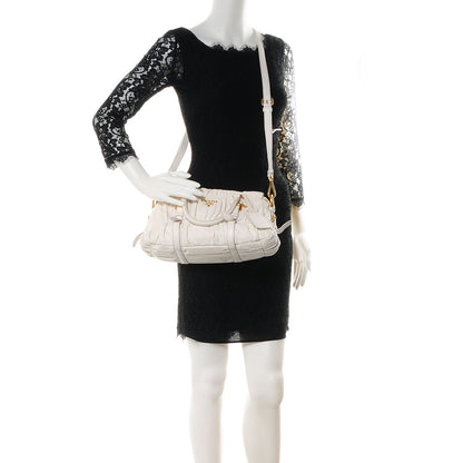 Prada Nappa Gaufre Shopping Satchel White 2 of 31