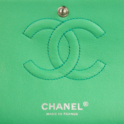 Chanel Patent Quilted Medium Double Flap Green 6 of 8
