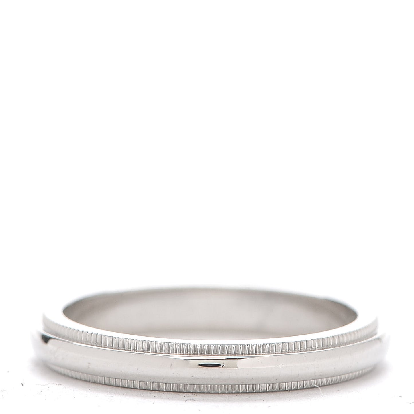 Platinum 3mm Milgrain Wedding Band Ring 54 7