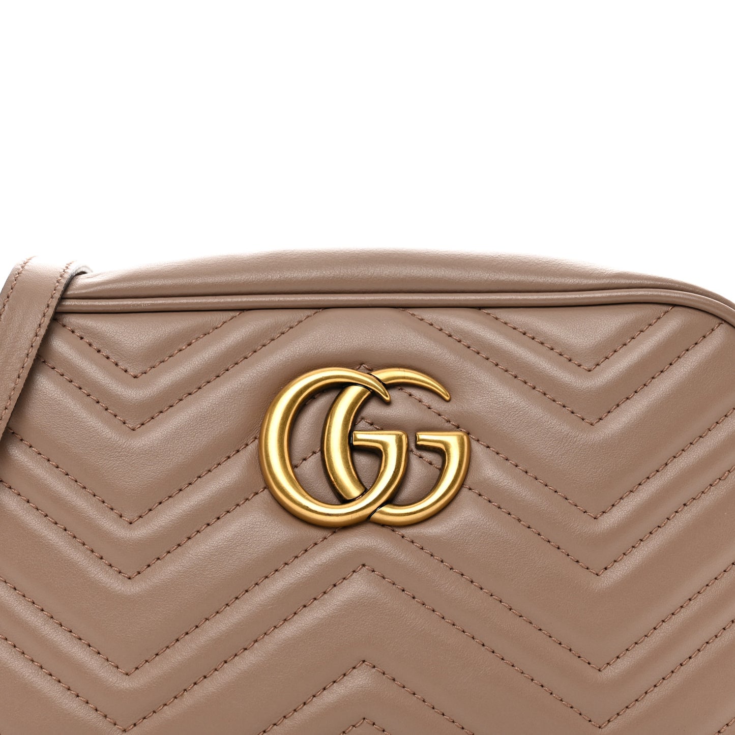 Calfskin Matelasse Small GG Marmont Chain Shoulder Bag Porcelain Rose