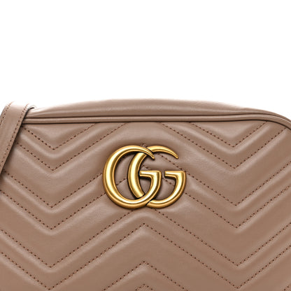 Gucci Calfskin Matelasse Small GG Marmont Chain Shoulder Bag Porcelain Rose 5 of 11