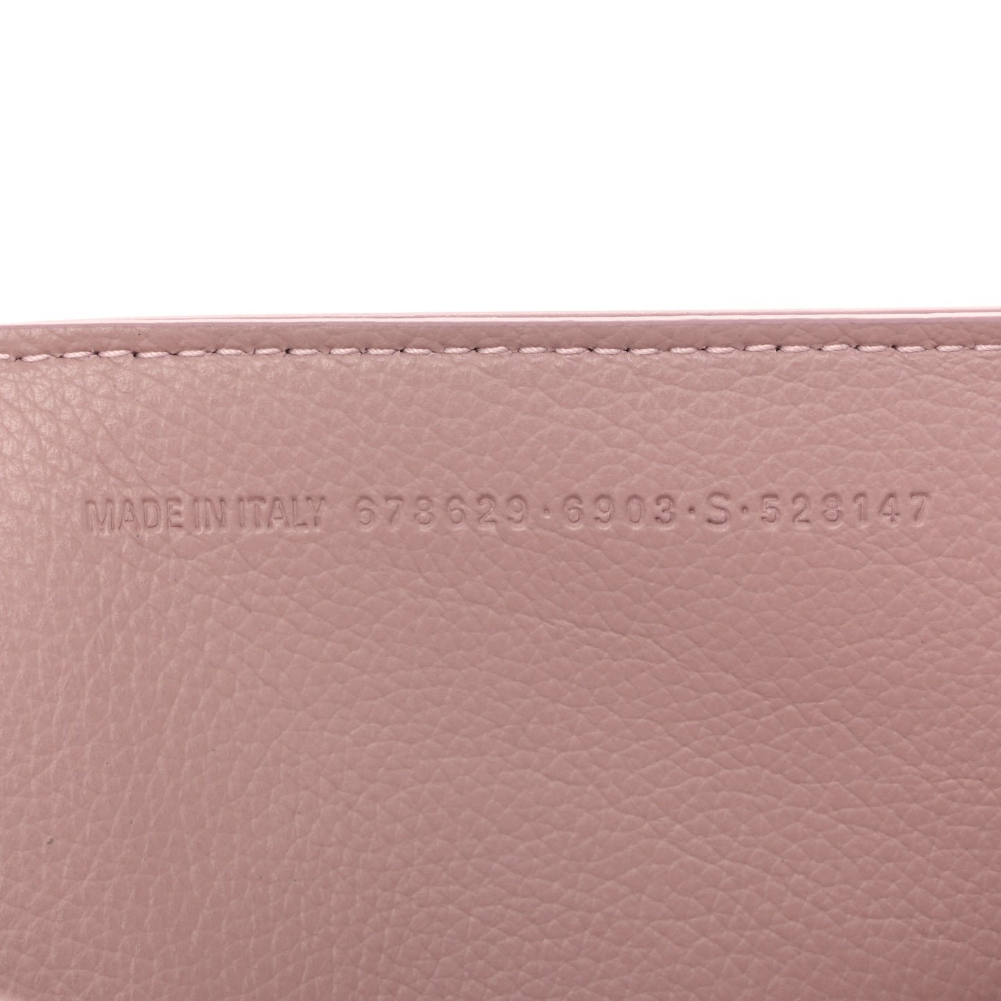 Grained Calfskin Neo Classic Silver Hardware S City Powder Pink