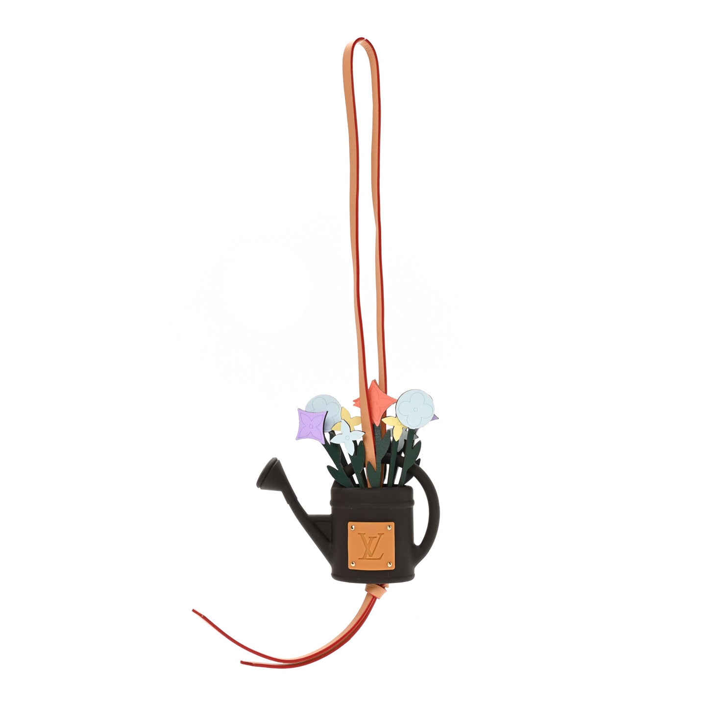 LV Flowers Watering Can Bag Charm Key Multicolor