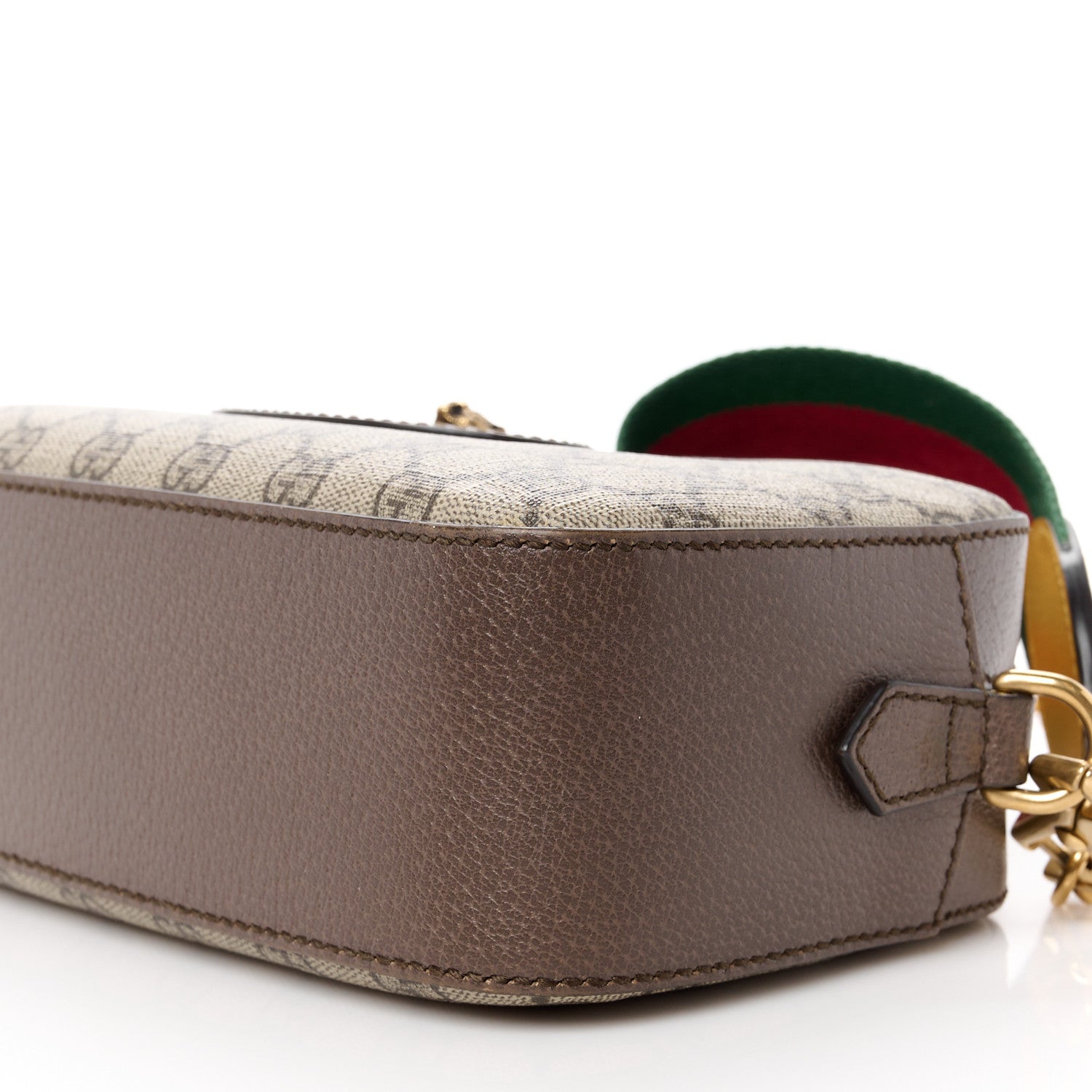 Gucci GG Supreme Monogram Web Neo Vintage Shoulder Bag Beige New Acero Crop 11 of 11