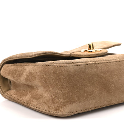 Chanel Suede Calfskin Mini Souplissimo Flap Dark Beige 9 of 11
