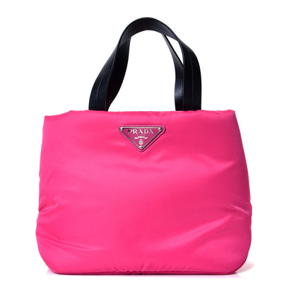 Prada Tessuto Nylon Soft Padded Shopping Tote Fuxia 1 of 4
