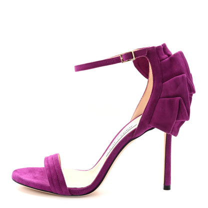Jimmy Choo Suede Kerry 100 Sandals 37 Madeline 1 of 8