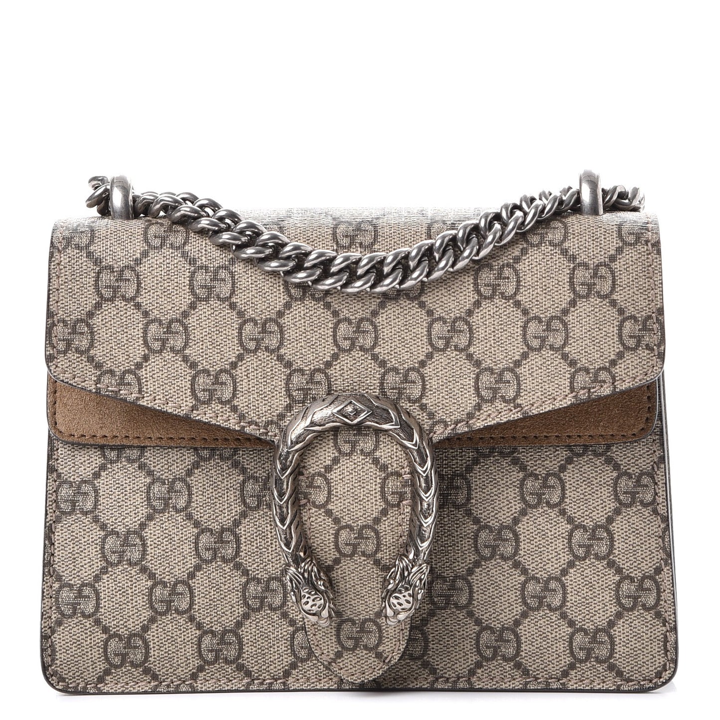 GG Supreme Monogram Mini Dionysus Shoulder Bag Taupe