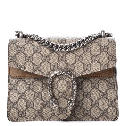 Gucci GG Supreme Monogram Mini Dionysus Shoulder Bag Taupe 1 of 12