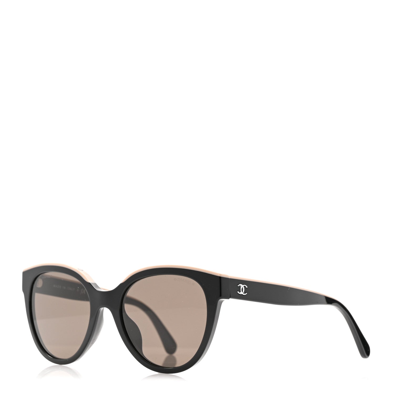 Chanel Acetate CC Butterfly Sunglasses 5414 Black Beige 1 of 8