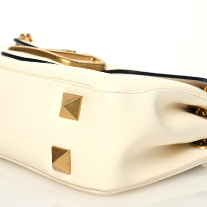 Valentino Garavani Nappa Stud Sign Shoulder Bag Ivory 11 of 14