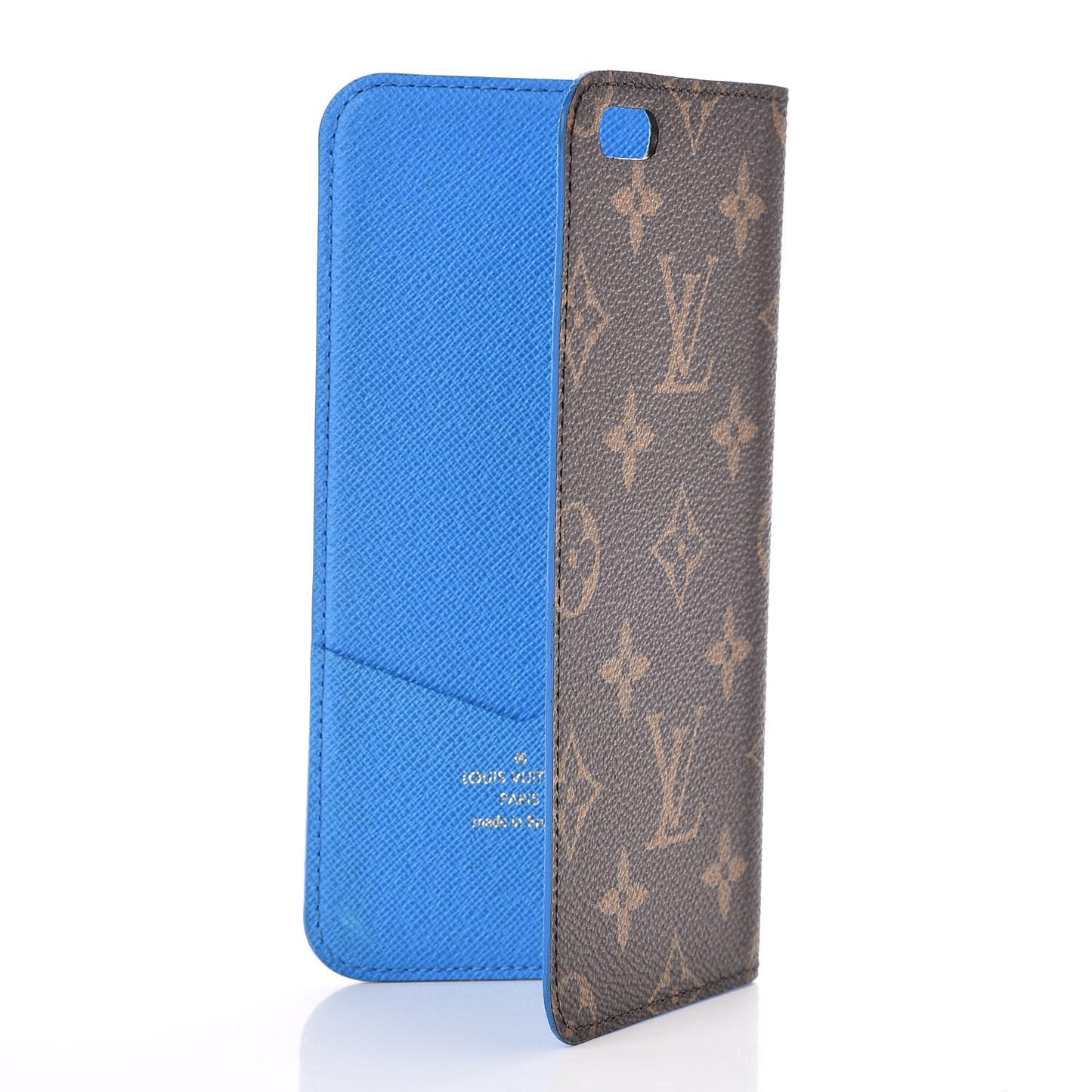 Monogram iPhone 6 Plus Folio Case Blue