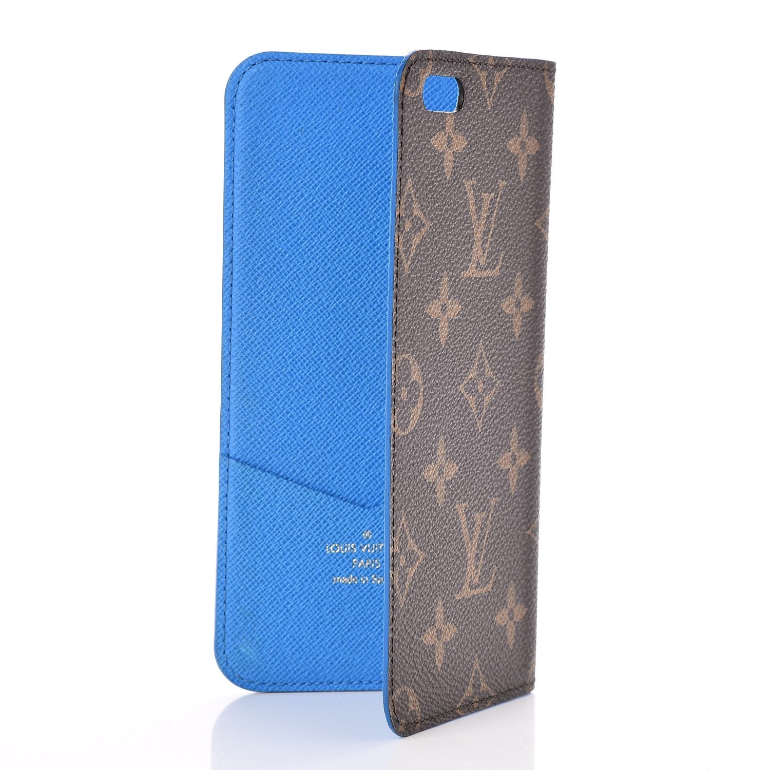 Louis Vuitton Monogram iPhone 6 Plus Folio Case Blue 3 of 8