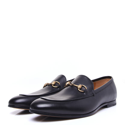 Gucci Calfskin Horsebit Mens Jordaan Loafers 7 Black 4 of 12