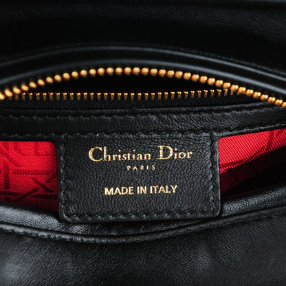 Christian Dior Lambskin Cannage Medium Lady Dior Black 6 of 7