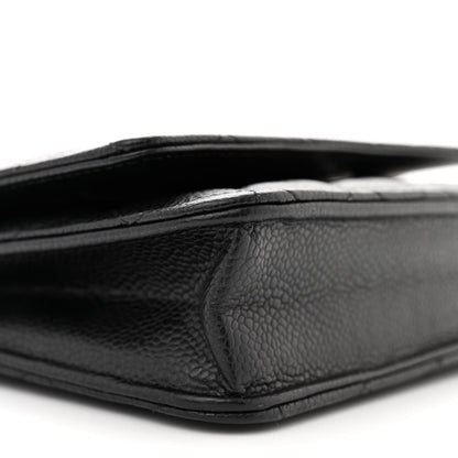 Chanel Caviar Quilted Wallet on Chain WOC Black 10 of 13