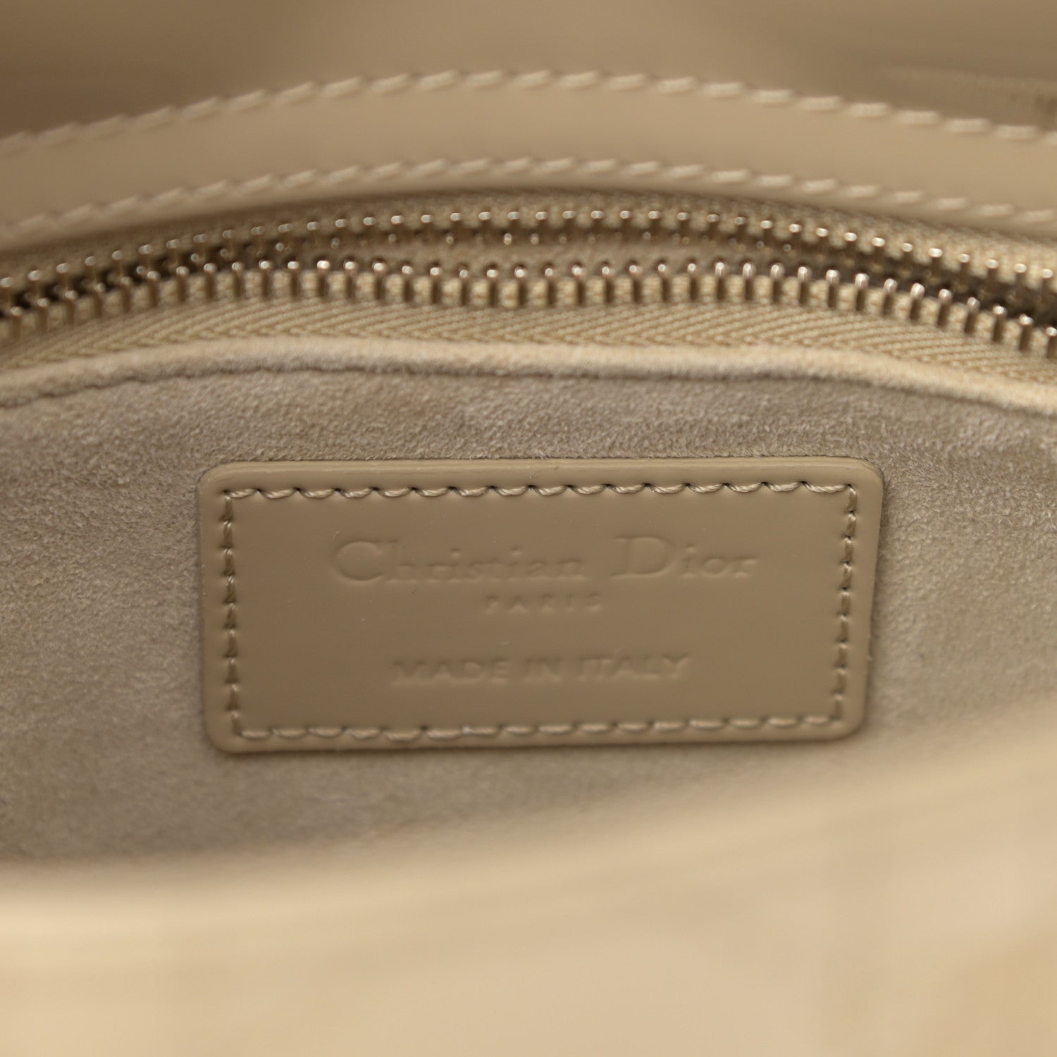 Christian Dior Patent Cannage Mini Lady Dior Beige 6 of 10