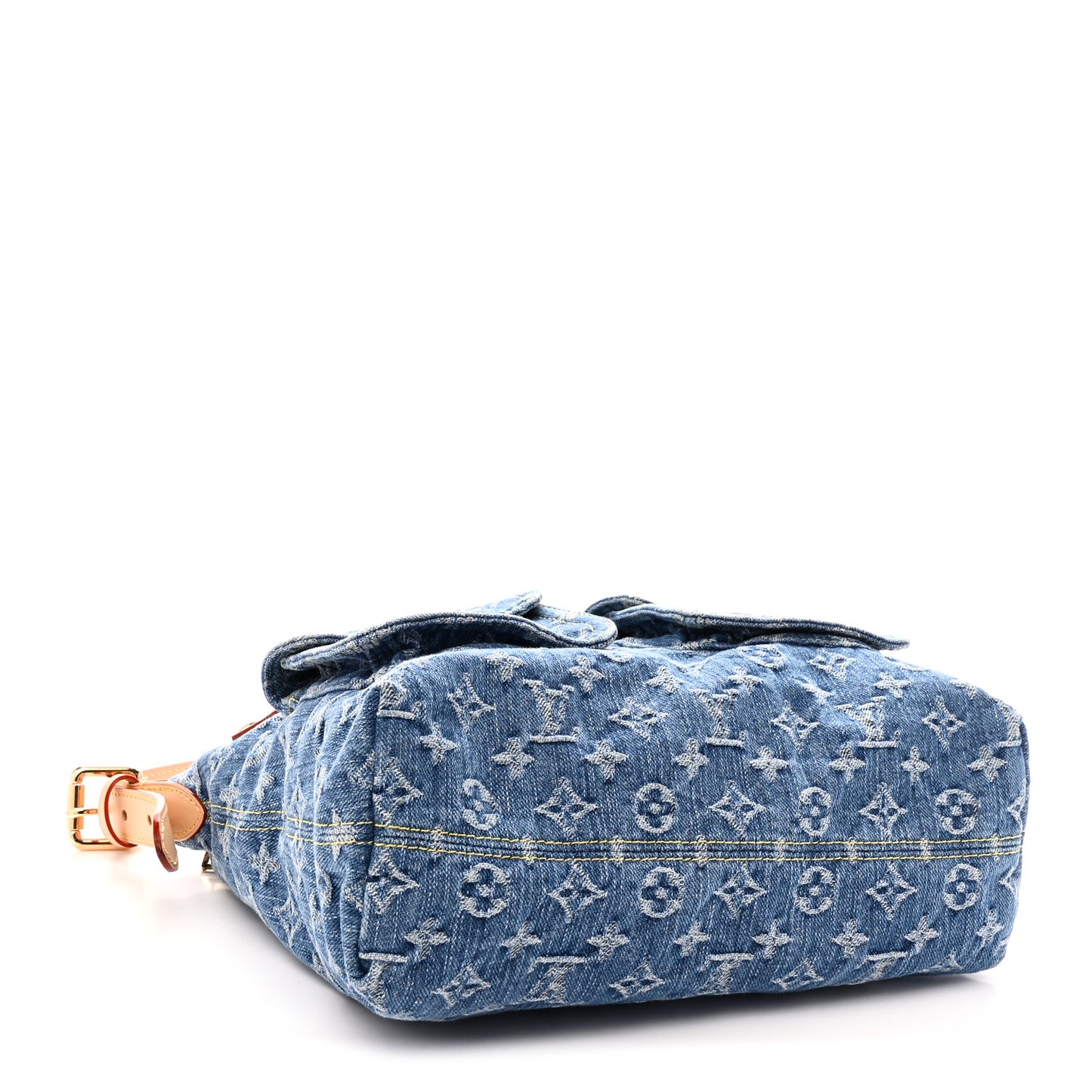 Monogram Denim Baggy PM  Blue