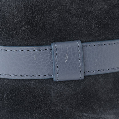 Chloe Suede Small Marcie Saddle Bag Graphite Navy 11 of 11