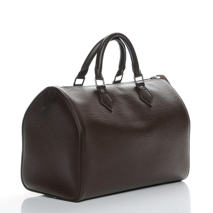 Louis Vuitton Epi Speedy 30 Moka 3 of 9