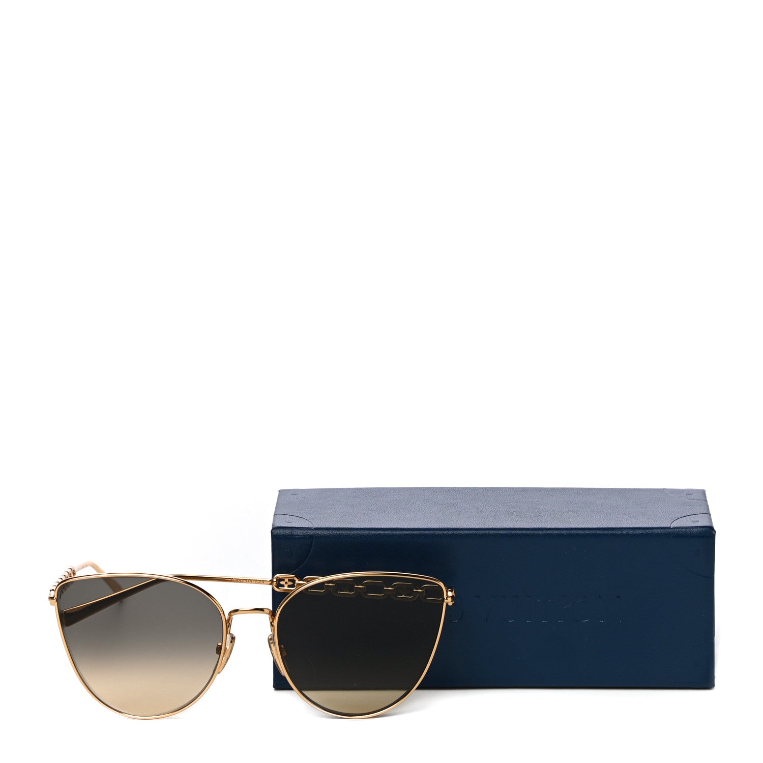 Louis Vuitton My LV Chain Cat Eye Sunglasses Z1521W Gold 8 of 8