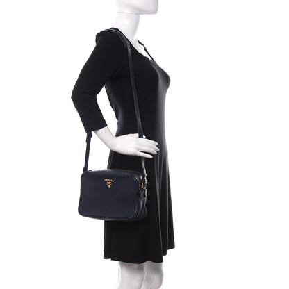 Prada Vitello Phenix Camera Bag Baltico 2 of 11