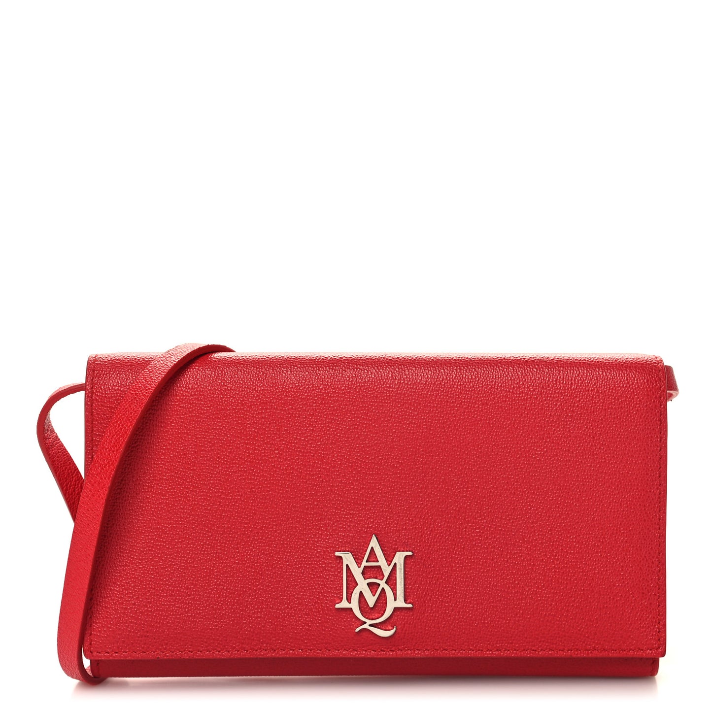 Calfskin Insignia Pouch Red