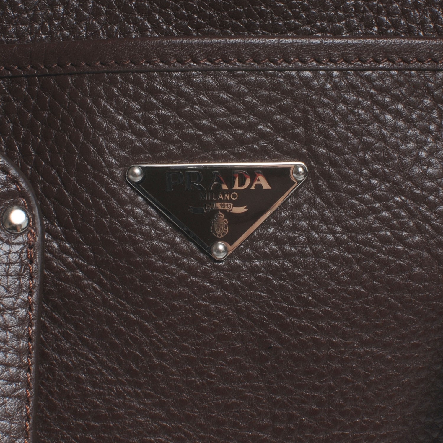 Prada Vitello Daino Shoulder Bag Bruciato 5 of 7