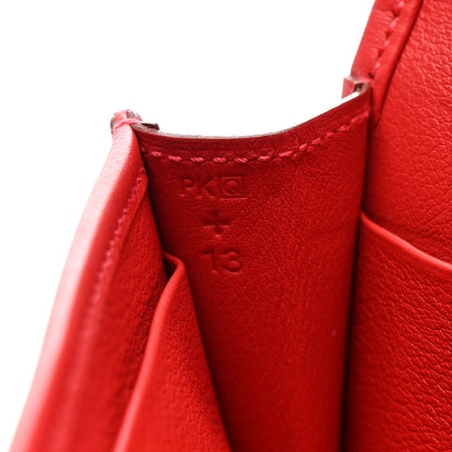 Hermes Swift Jige Duo Clutch Vermillion 8 of 13