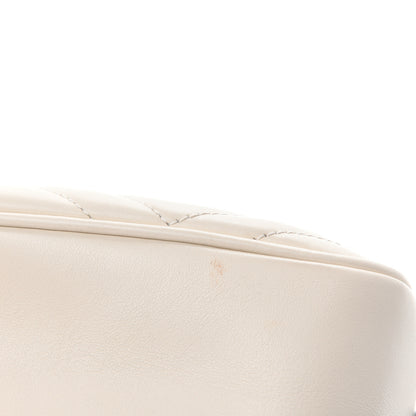Gucci Calfskin Matelasse Small GG Marmont Chain Shoulder Bag White 10 of 13