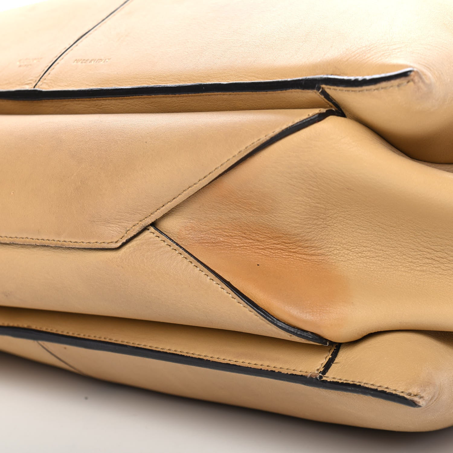 Celine Supple Natural Calfskin Medium Tri-Fold Bag Sand 19 of 19