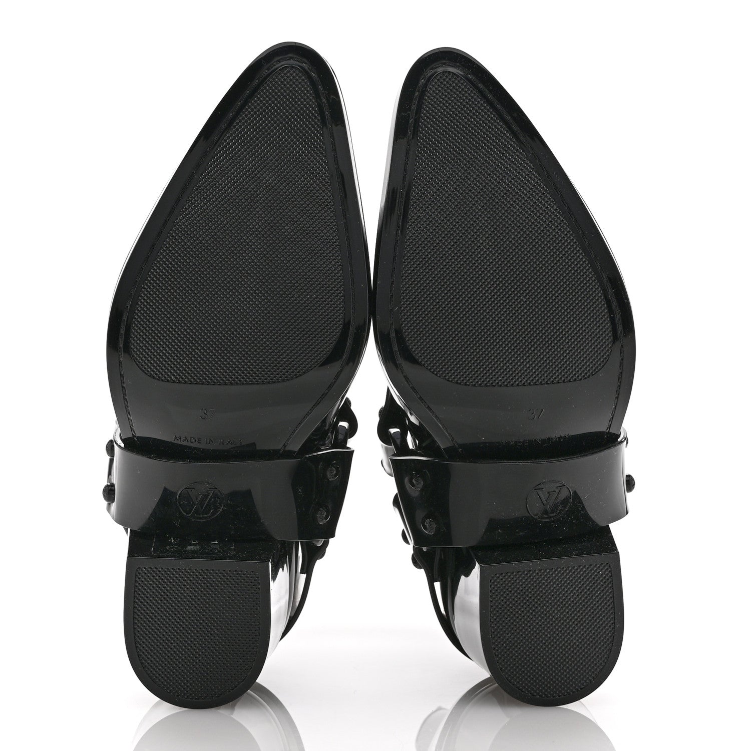 Louis Vuitton Rubber Monogram Rhapsody Ankle Boots 37 Black 6 of 8