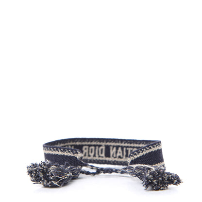 Christian Dior Woven Cotton J'Adior Friendship Bracelet Navy 3 of 4