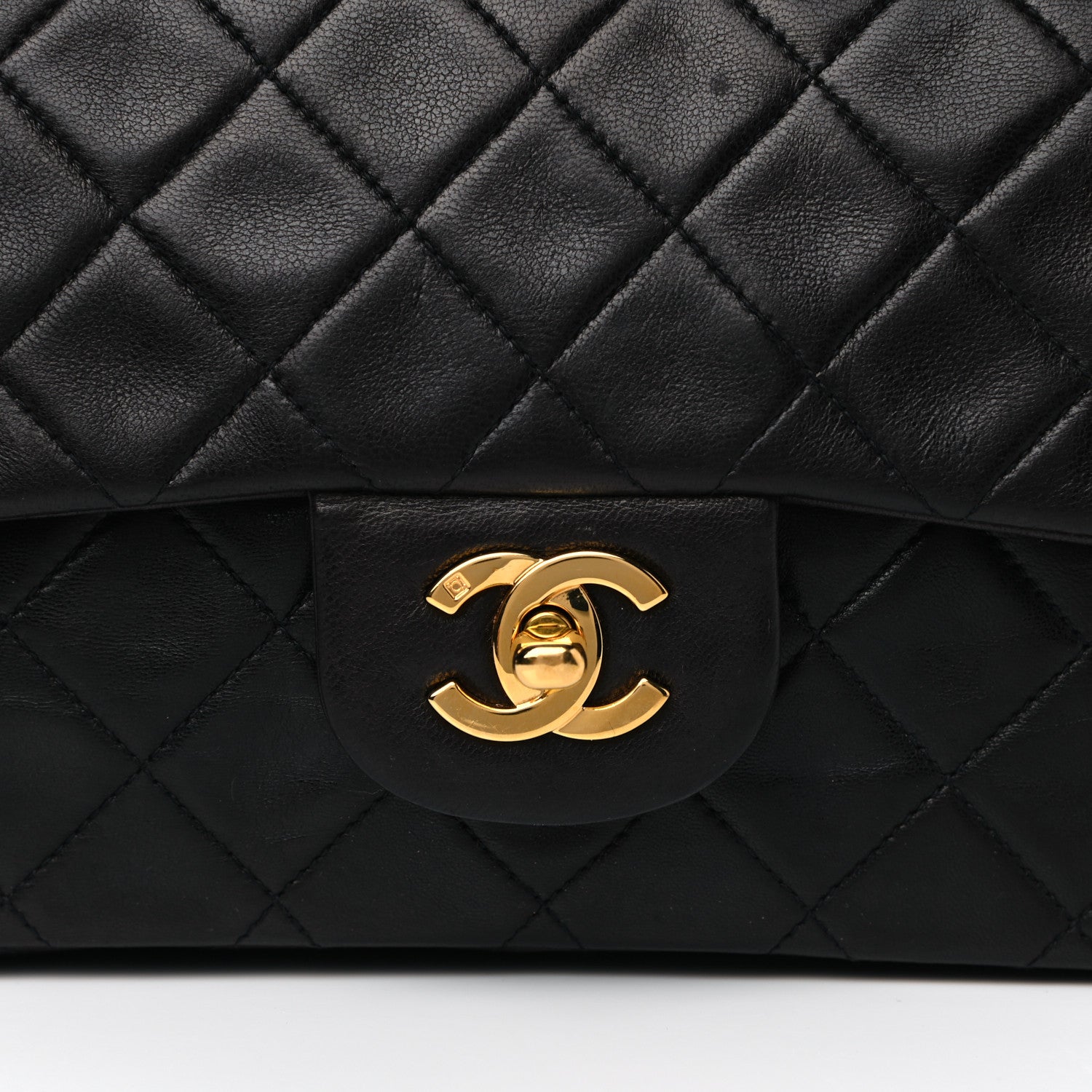 Chanel Lambskin Quilted Small Double Flap Black 8 of 17