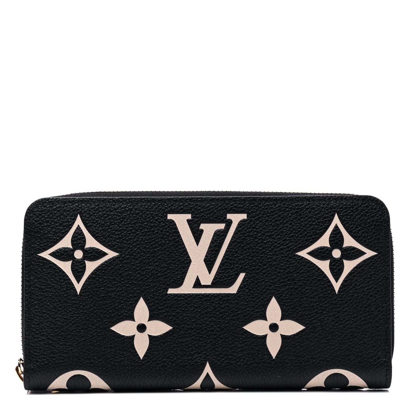 Empreinte Monogram Giant Zippy Wallet Black Beige
