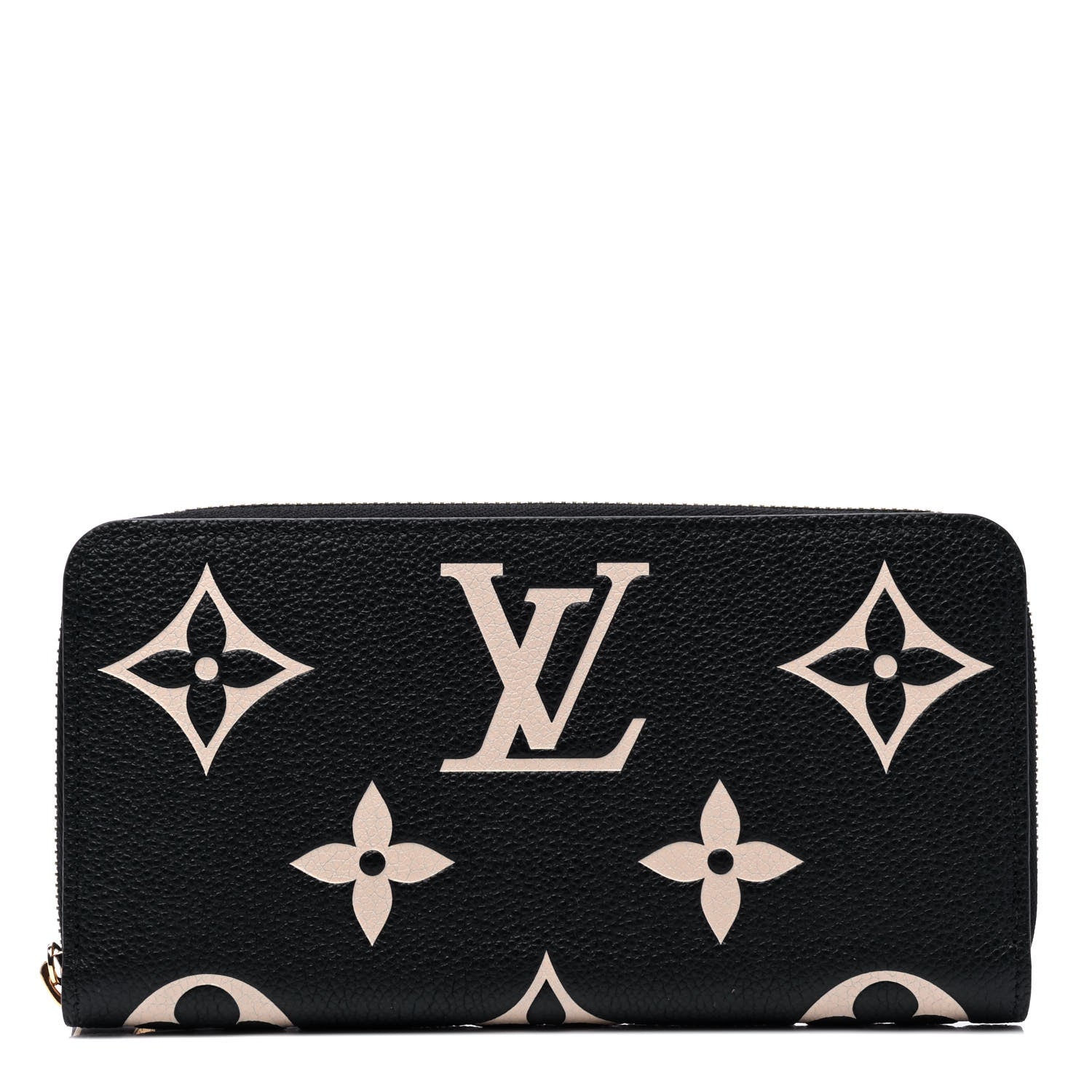 Louis Vuitton Empreinte Monogram Giant Zippy Wallet Black Beige 1 of 5