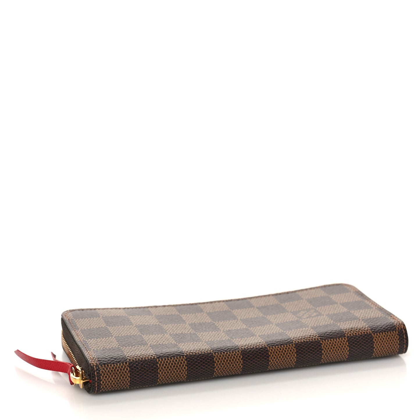 Damier Ebene Clemence Wallet Cherry