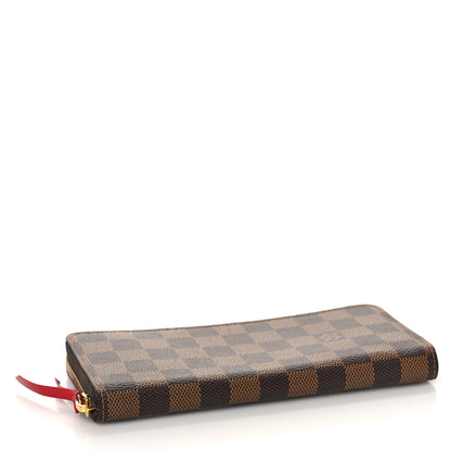 Louis Vuitton Damier Ebene Clemence Wallet Cherry 4 of 8