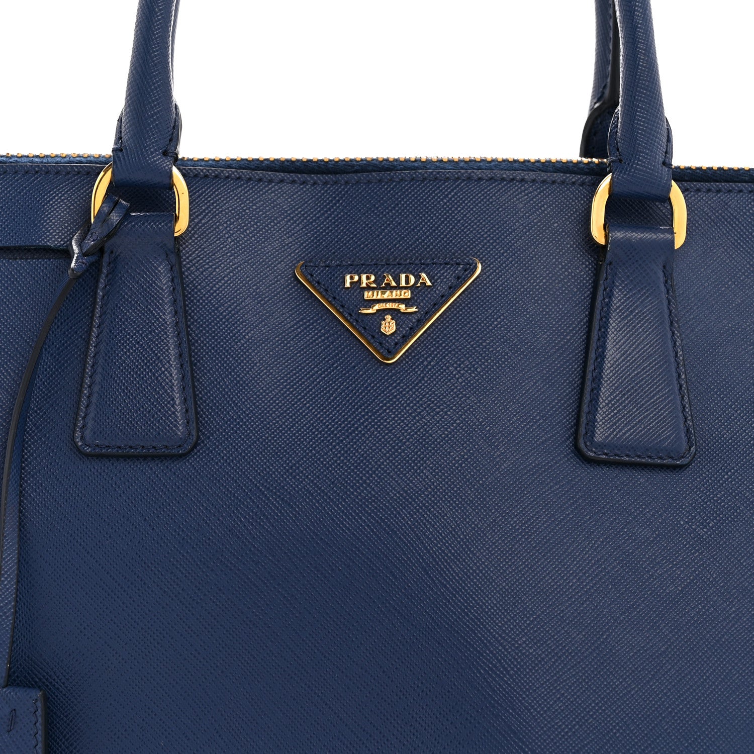 Prada Saffiano Lux Large Promenade Tote Bluette 8 of 15